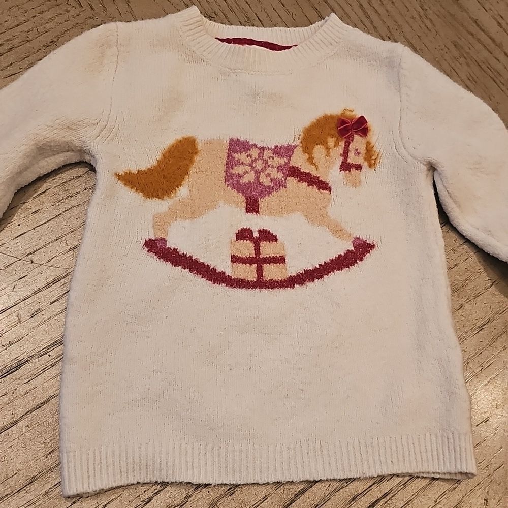 Cynthia Rowley Cozy Rocking Horse Sweater Size 5/6